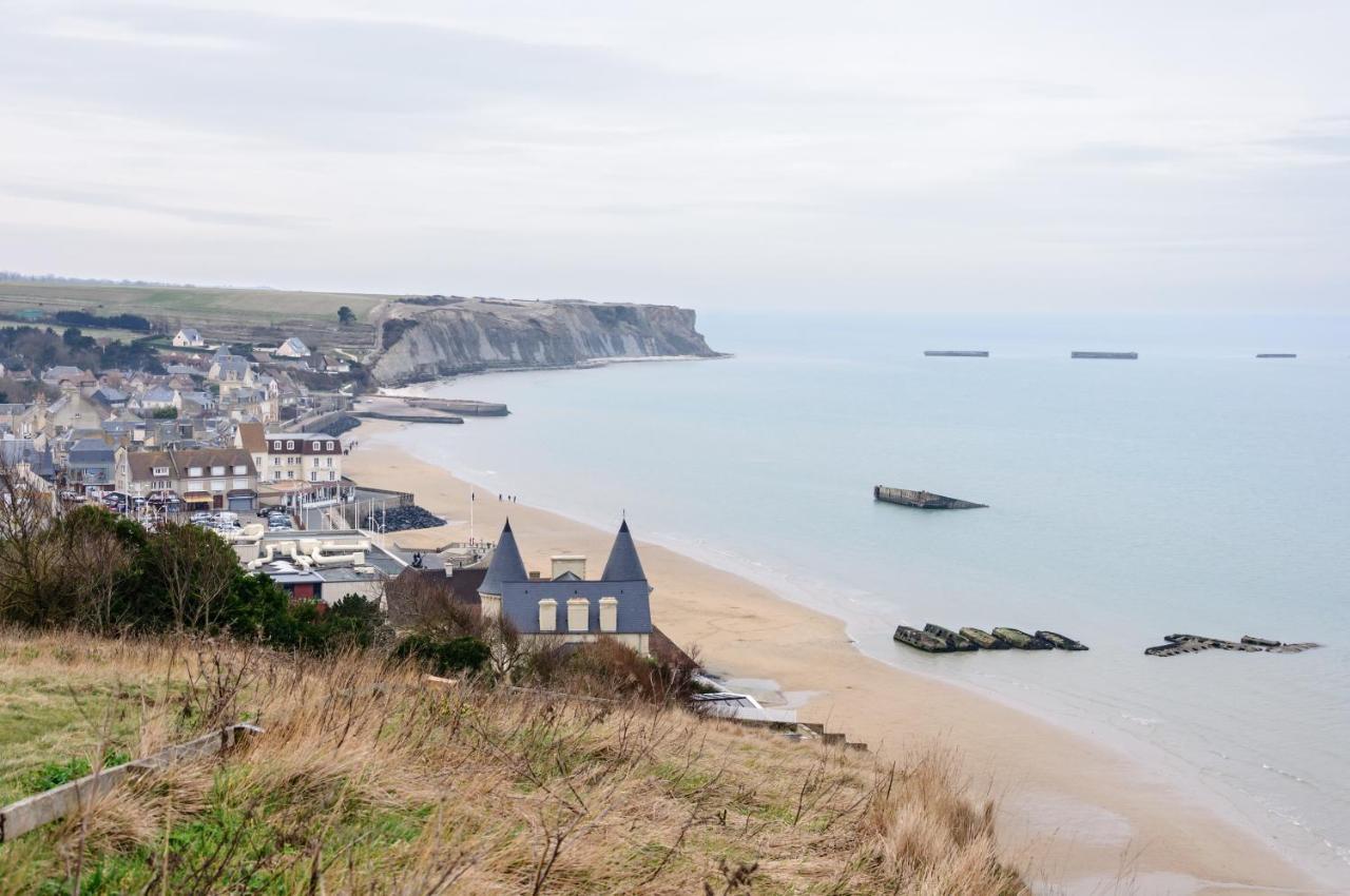 L'Hippocampe - Appt Mezzanine Centre D'Arromanches Dış mekan fotoğraf